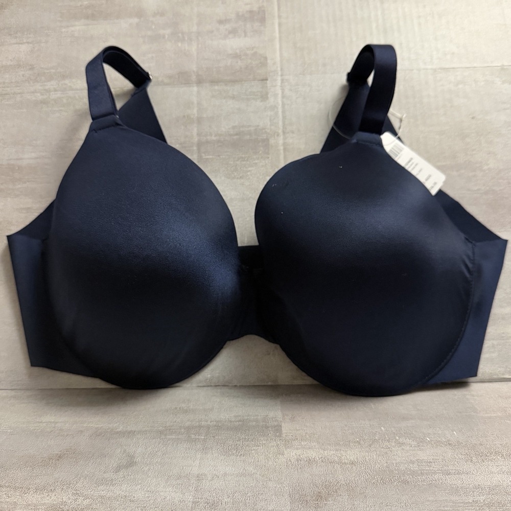 Soma NWT Size 40DD Vanishing Back Full Coverage Wired Bra Nightfall‎ Navy Blue